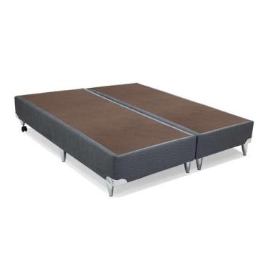 Imagem de Base para Cama Box Super King Camurça II Cinza - Ortobom