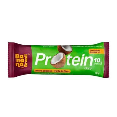 Imagem de Barra Proteica com 10g de Proteína Sabor Coco Banana Brasil  30g