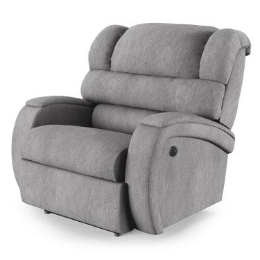 Imagem de Poltrona do Papai Reclinável Napoli Power Touch USB Linho Cinza FH1 - D'Rossi