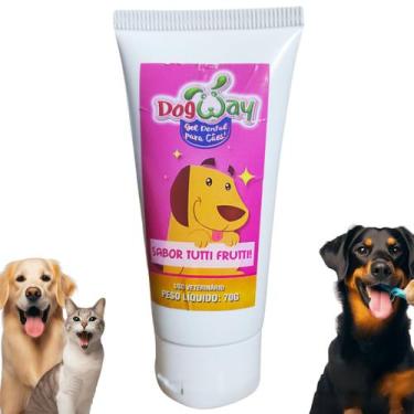 Imagem de Creme Dental Gel Sabores Dog 70g Cachorro Cães Pet Oferta - Dog Way - 