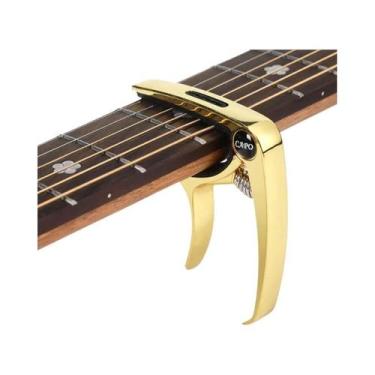 Imagem de Capotraste De Guitarra 3 Em 1 Em Liga De Zinco Com Slot Para Palheta E