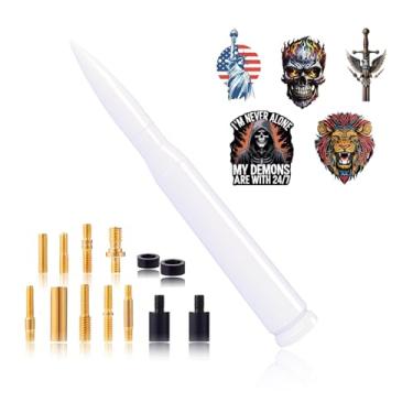 Imagem de Antena de caminhão de carro DIY de combinação gratuita de 19,8 cm, mastro universal, compatível com Chevy Silverado 1500 2500 3500 HD, Avalanche, Ford F150, F250, F350, Denali, acessórios para