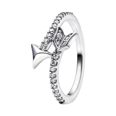 Imagem de Anel De Pérola Com Laço Em Prata 925 Para Mulheres, Joias Exquisitas D