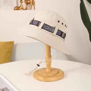 Imagem de Chapéu De Pescador Japonês Grande E Respirável Com Aba Larga Para Verã