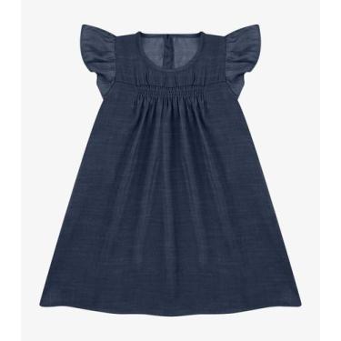 Imagem de Vestido Liocel Rovi Kids Azul, 6, Azul