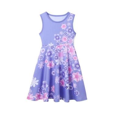 Imagem de Vestido Casual De Sereia Rapunzel Para Meninas, Manga Curta, Fantasia 