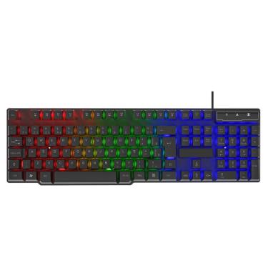 Imagem de Teclado Gamer Evolut, Usb, Led Rainbow, Layout Abnt2
