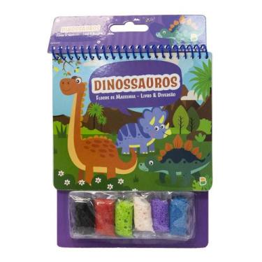 Imagem de Livro - Flocos de Massinha - Livro & Diversão: Dinossauros
