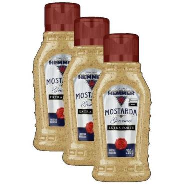 Imagem de Kit 3 mostarda escura holandesa hemmer 200g