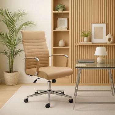 Imagem de Cadeira Esteirinha Presidente Charles Eames Escritório Couro - PROJECT