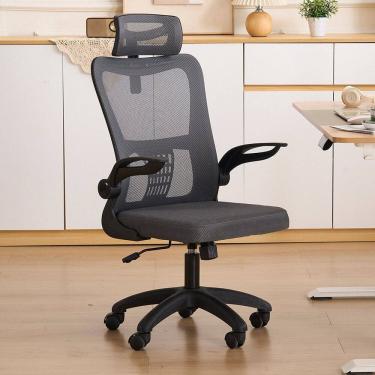 Imagem de Cadeira de Escritório com Encosto Presidente Office Baltimore Preto