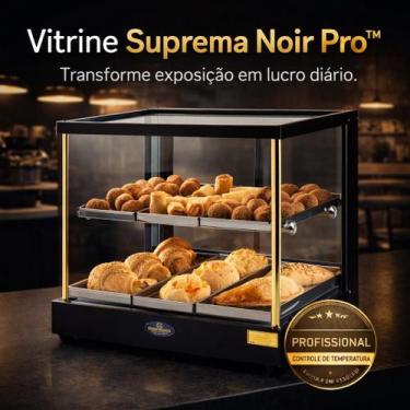 Imagem de Estufa Dupla Para Salgados Retilínea Black 6 Bandejas Duplas Lothar Jo