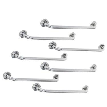 Imagem de Barra de Apoio Alca 80cm kit 7 Uni Acessibilidade Cadeirante Idoso Def