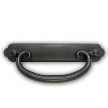 Imagem de Kit 5 Puxador Rustico Preto Para Moveis Alça Gaveta Pz 84