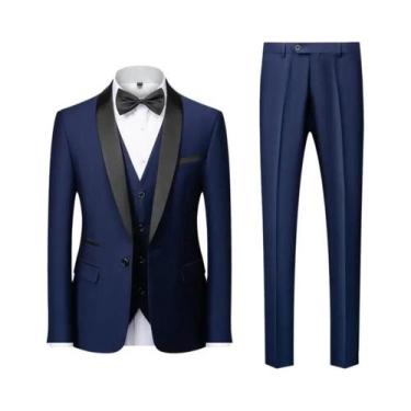 Imagem de Terno Masculino Casual De Negócios Para Casamento E Festa, Tamanhos M-