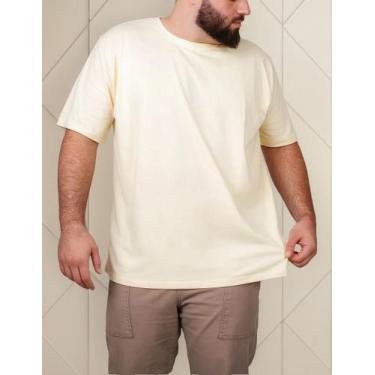 Imagem de Camiseta Algodão Premium Masculina Básica G1 Ao G5 - Lishoope, Off, Wi