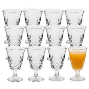 Imagem de Jogo 12 Taça De Vidro Para água Suco Turim Lotos Em Casa Tem 230ml