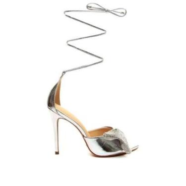 Imagem de Sandália Couro Branco Salto Alto Cecconello 2500005-2-Feminino