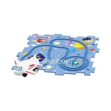 Imagem de Brinquedo Educacional De Montagem DIY: Trem Elétrico Infantil Com Cená