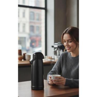 Imagem de Garrafa Térmica 1.8L Preta - Bebidas Quentes/Frias - Congratulations S