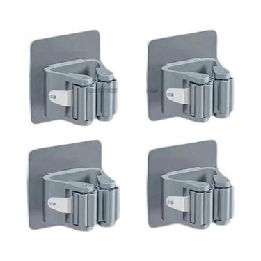 Imagem de Suporte De Parede Autoadesivo Para Vassouras E Rodos, Gancho Organizad