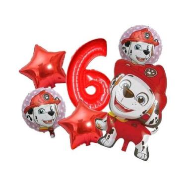 Imagem de Balões De Folha Com Tema Paw Patrol, 6 Peças, Decoração Para Festa De 