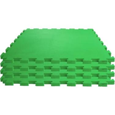 Imagem de Tatame, Evamax, 04 Placas, 1 m x 1 m x 1 cm, Verde Claro