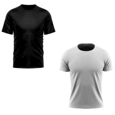 Imagem de Kit 2 Camisas Uv +50 Manga Curta Slim - C&C, Preto, Cinza, M