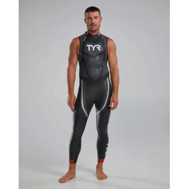Imagem de Wetsuit TYR Hurricane Cat 5 Masculina Sem Mangas  Yamamoto 39-44 Cell 