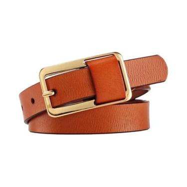 Imagem de Cinto De Couro Largo Feminino, Fashion E Luxuoso, Designer, 23cm, Cint