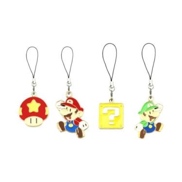 Imagem de Chaveiro De Desenho Animado Super Mario Toad Question Mark Block, Corr