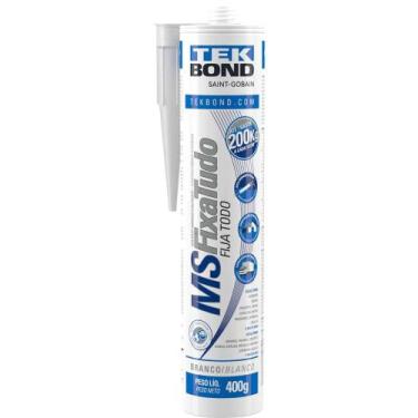 Imagem de Selante MS Híbrido Fixa Tudo, Branco, 400 Gramas, Tekbond OstenVonder
