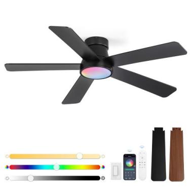 Imagem de Ventilador de Teto Fanbulous 48" Embutido com Luz RGB Motor DC