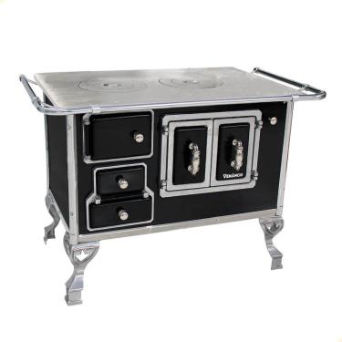 Imagem de Fogão a Lenha Tradicional Venâncio N°2 Preto Porta Dupla Sem Tampa Direito 21769