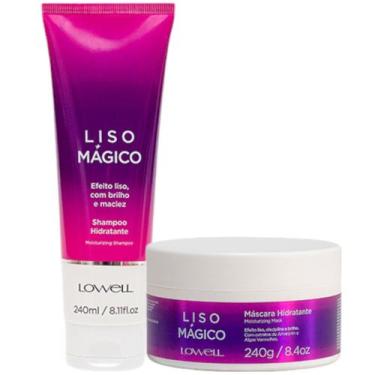 Imagem de Kit Liso Mágico 1 Shampoo 240ml 1 Máscara 240g Lowell