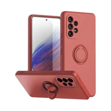 Imagem de Capa De Telefone Com Anel Magnético De Silicone Macio Para Samsung A54