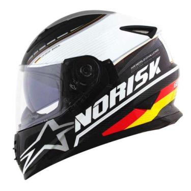 Imagem de Capacete Norisk FF302 Grand Prix Germany, BRANCO/PRETO/VERMELHO, 56