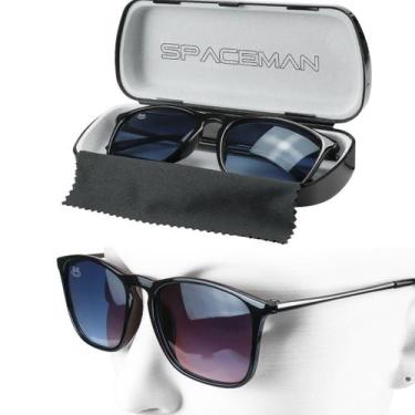 Imagem de Oculos Sol Masculino Quadrado Aço Inox + Case Protecao Uv moda masculi