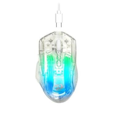 Imagem de MOUSE GAMER REDRAGON CHAZZIS CRISTAL RGB Com Fio M695CT TRANSPARENTE