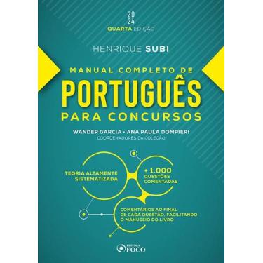 Imagem de Livro - Manual Completo de Português para Concursos - 4ª Ed - 2024