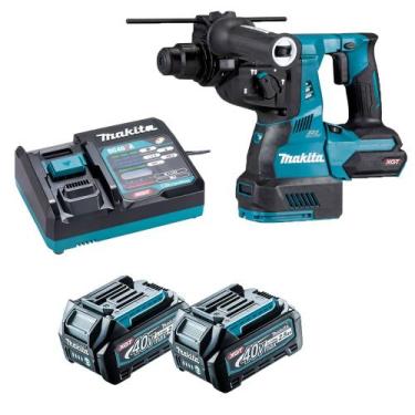 Imagem de Martelete Combinado 28mm 40v XGT HR003 2x 2.5Ah Makita 220v