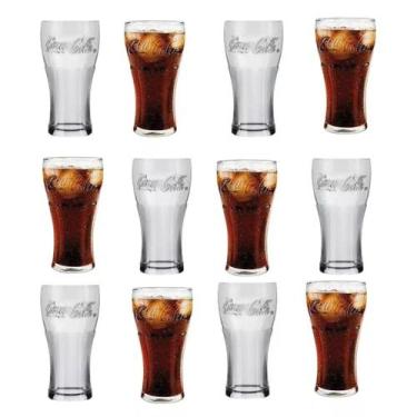 Imagem de Kit c/12 Copo Coca-cola 470ml Contour Nadir Vidro Transp. - Nadir Figu