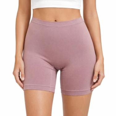 Imagem de Short Boxer Invisível Sem Costura Jolie Rose, M, Lilás claro