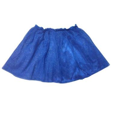 Imagem de Saia Tutu Com Glitter - Azul Royal Bic - Banho Maria, P