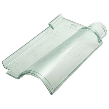 Imagem de Telha de Vidro Texturizada 40x21cm Capanal Portuguesa 1030001 para Iluminação Natural com Proteção UV Ibravir