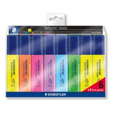 Imagem de Marca Texto Staedtler Textsurfer Classic 6 Cores + 2