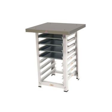 Imagem de Kit Mesa de Apoio para Assadeiras Mes-004 Capacidade 8 Níveis com 4 Formas 35x35 Prata Progás