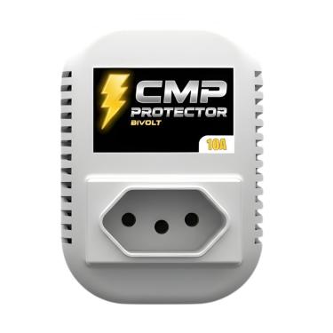 Imagem de Dispositivo de Proteção CMP Protector Tomada 10A Bivolt Tecnologia LCF Branco Clamper