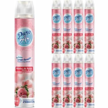 Imagem de kit 8 Und Odorizador Ambientes Pétalas De Rosas Puro Ar 250ml