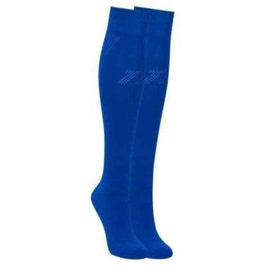 Imagem de Meião de Futebol Microfibra Cano Longo Trifil, Azul, 35/38